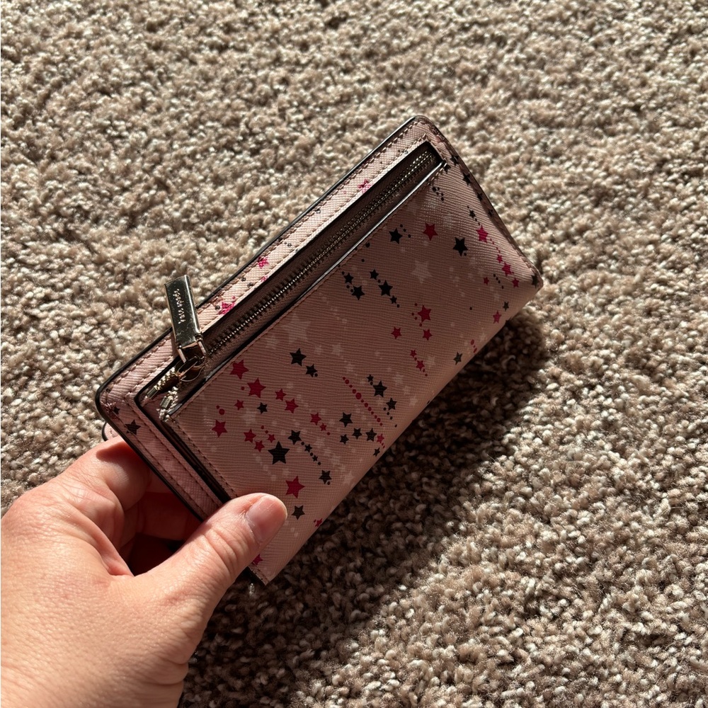 Pink Star Pattern Wallet